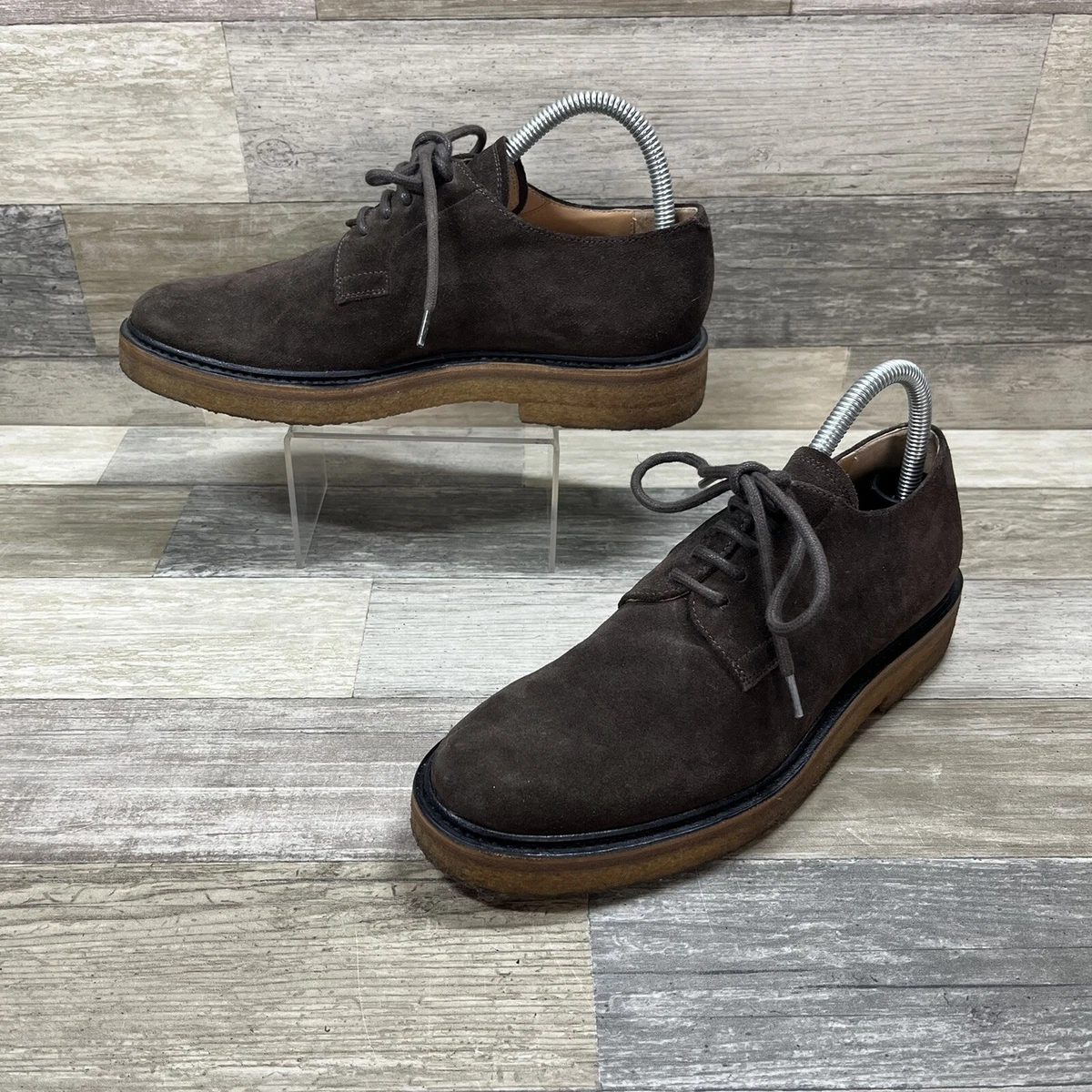 Dries Van Noten Derby Shoes Brown Suede Lace Up Men’s Size US 7 EU 38