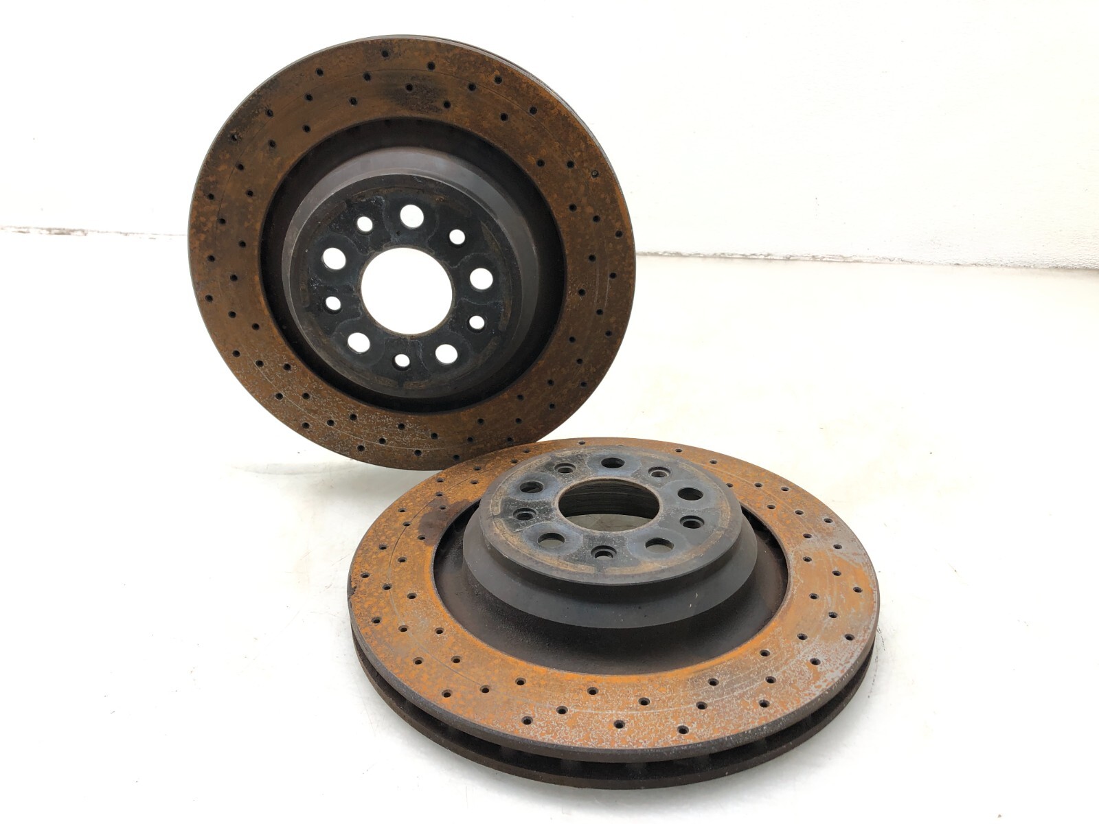 2014-2020 MASERATI GHIBLI S REAR RWD BRAKE ROTORS PAIR X2 OEM.