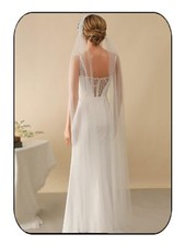 Lace Bride Wedding Veil Long Crystal Pearl Headband Bridal Veils Bachelorette...