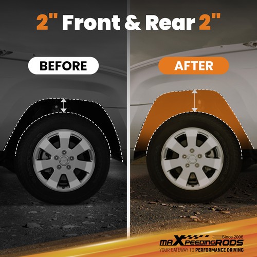 Front 2" Rear 2" Level Lift Kit Coil for Jeep Cherokee Latitude Plus Sport 2019 - Foto 8 di 12