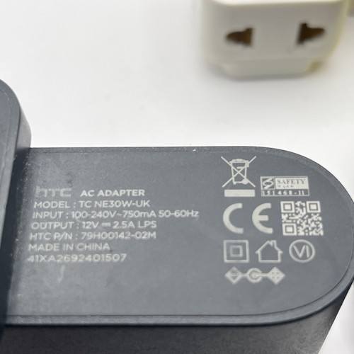 (2) HTC Valve Base Station Lighthouse Power Supply Cable W/ North American Adapt - Picture 3 of 3
