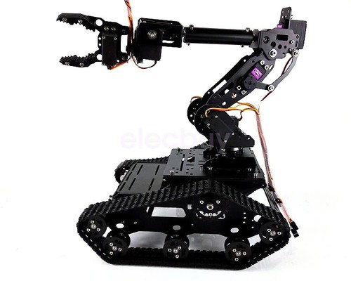 DIY Metal Robot Tank Chassis Tracked Vehicle 7 DOF Robot Arm With Digital Servo - Picture 2 of 6