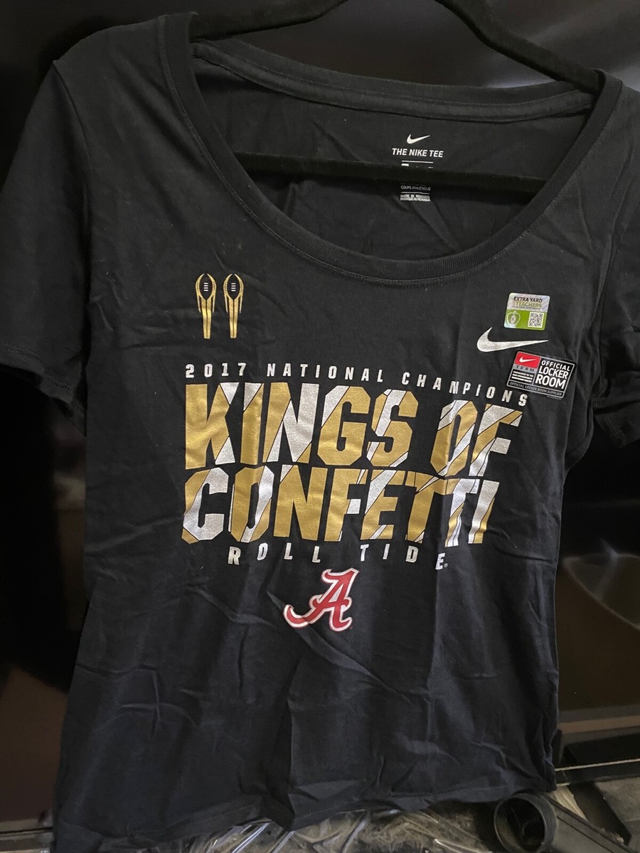 NIKE Alabama CRIMSON TIDE 2017 Champions Kings Of Confetti T-shirt