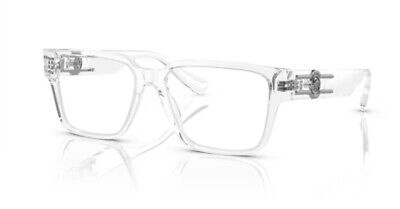 Versace 0VE3346 148 Crystal/Clear Rectangle 55 mm Men's Versace 0VE3346 148 Crystal/Clear Rectangle 55 mm Men's