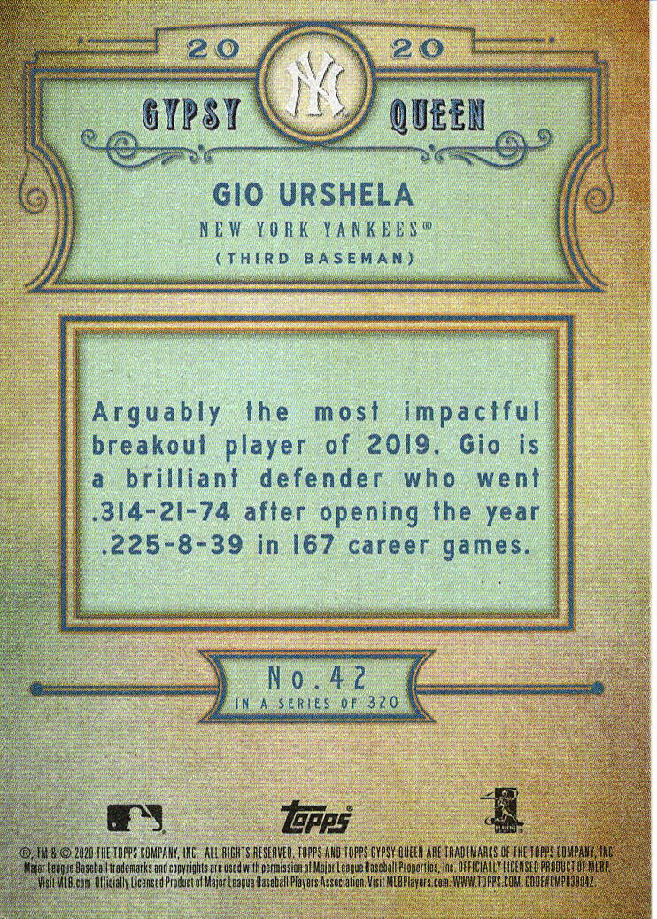 2020 Topps Gypsy Queen Baseball Base Set (YOU PICK) - Picture 30 of 142