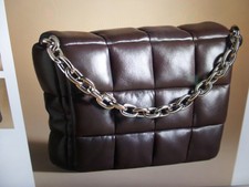 Nwt Latest Stand Studio Brynnie Square Brown Leather Bag W/ 2 Handles,  $495!