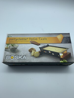 Boska Holland Partyclette ToGo Oak Cheese Raclette. TeaLight Compact Fondue