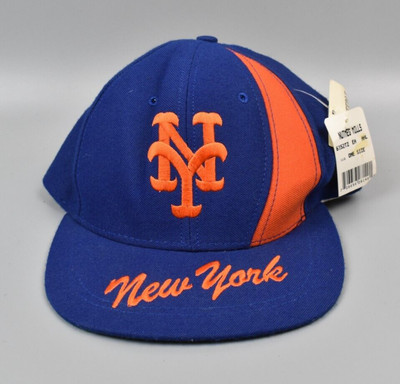 New York Mets Vintage American Needle Nutmeg Mills Script Brim Snapback Cap Hat