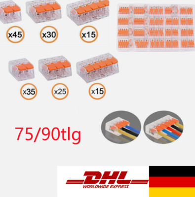 2/3/5 PIN Hebelklemmen Für Wago Klemmen 75/90x WegeKlemme Hebel 221 Serie Set