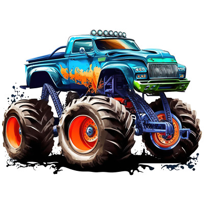 Autoaufkleber Sticker Monster Truck Aufkleber
