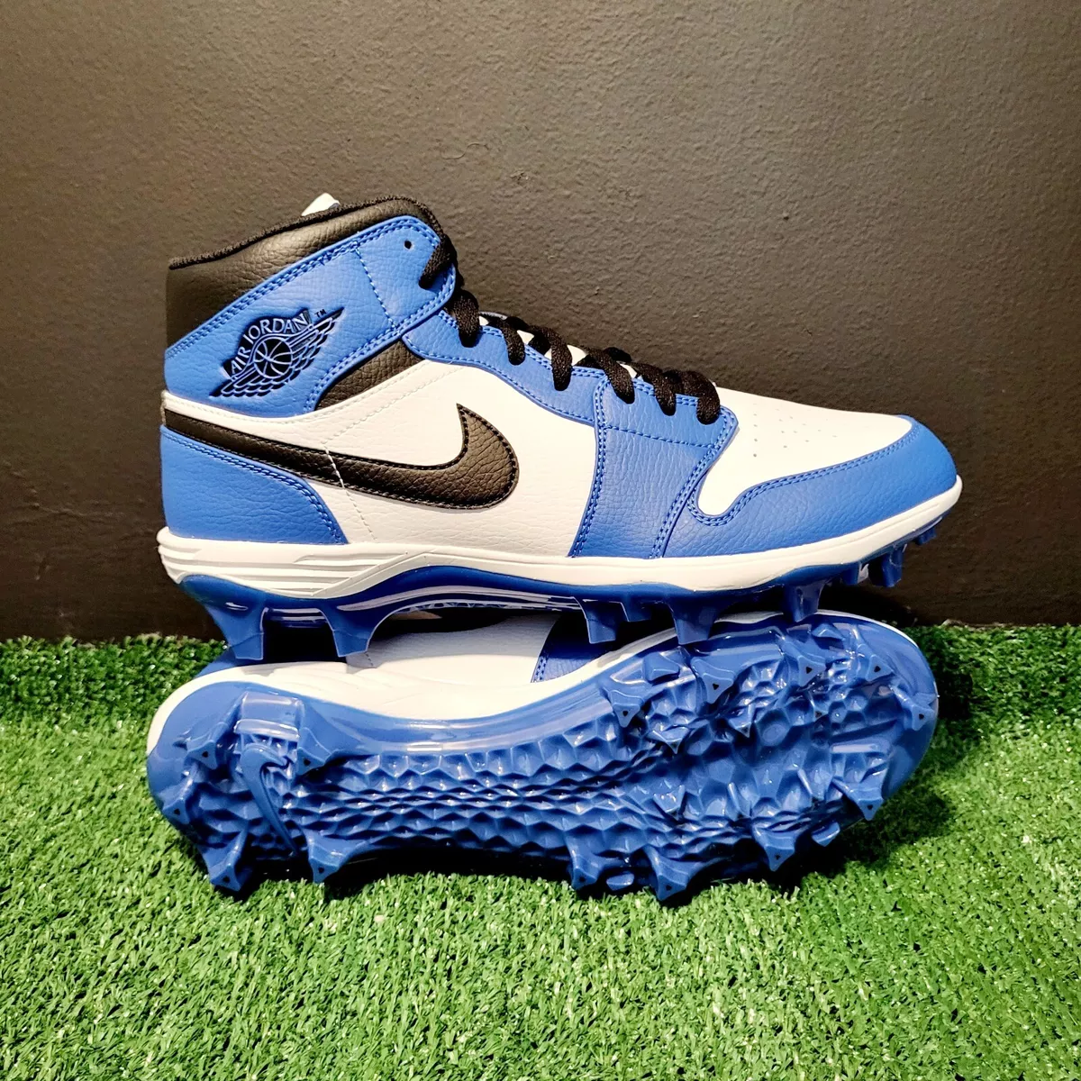 Off-White J1 High Football Cleats 15 M / Royal Blue