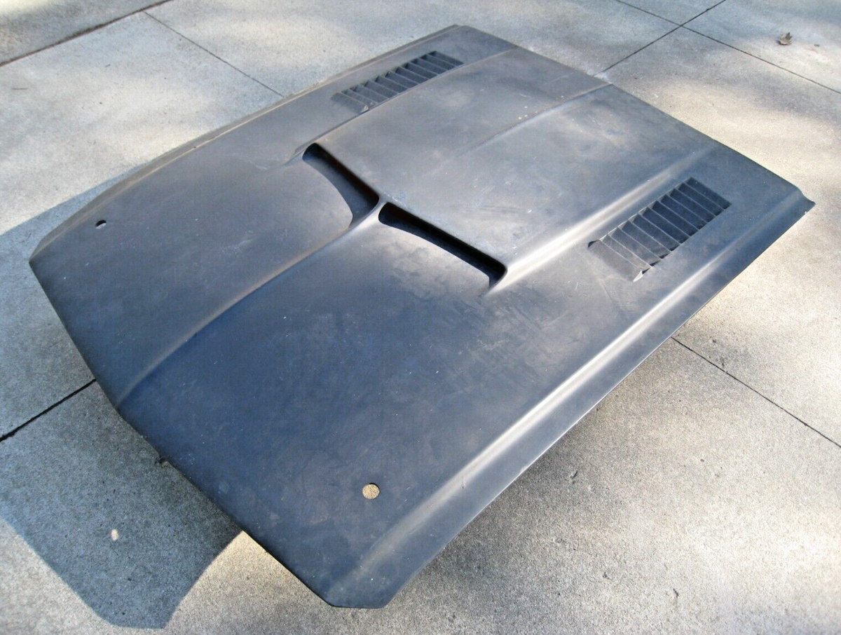 Original 1967 SHELBY Mustang Fiberglass A/C Hood with Metal Latch