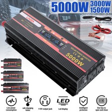 5000W Convertidor 12V A 110V / 24V A 110V Para Carro Auto inversor de corriente