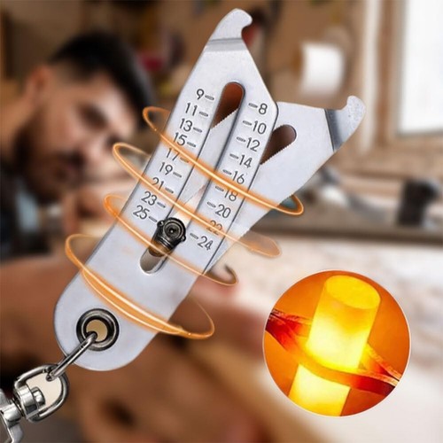 Bolt Size Finder Keychain Precise Nut and Bolt Thread Checker for Professionals - Picture 5 of 12