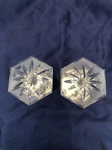 Waterford Crystal Taper Candlestick Holders X 2-Chatham Design- - Picture 6 of 16