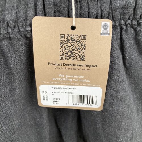 Patagonia Garden Island Shorts Women’s Size: Medium NWT 58176 Ink Black - Picture 3 of 7