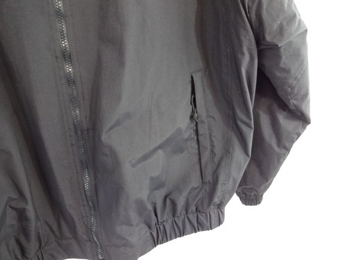 WOOLRICH Mens XL Black Fleece Lined Short Jacket Extra Pockets Zipper Front - Picture 3 of 9