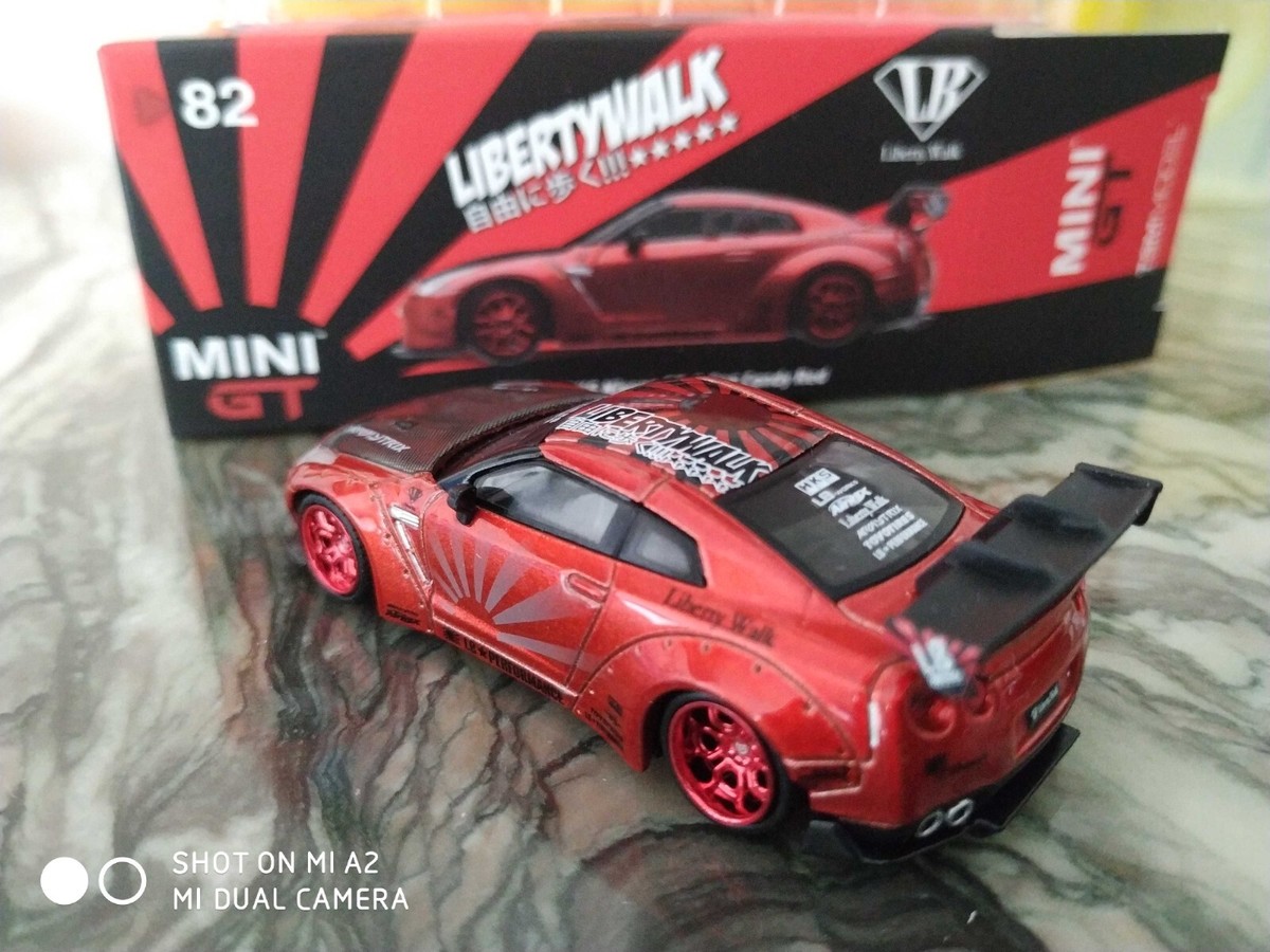 MINI GT 82 Toysrus (opene) Nissan GTR R35 Candy Red Japan Liberty