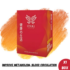 Original Itsuki Kenko Red Pepper Herbal Foot Pads Patch Detoxifying