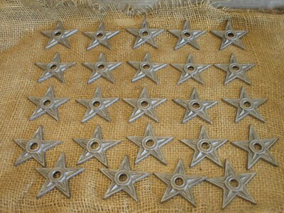 #ad 24 Cast Iron Stars Washer Texas Lone Star Ranch 3quot; Primitive Raw Craft Decor $44.99