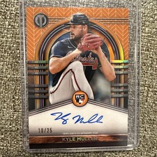 2022 Topps Tribute Kyle Muller RC /25 Orange Refractor 10/25 Atlanta