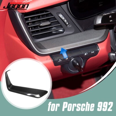 Real Carbon Dash AC Outlet Cover For Porsche 911 992 Carrera Turbo 2019-24 Jogon