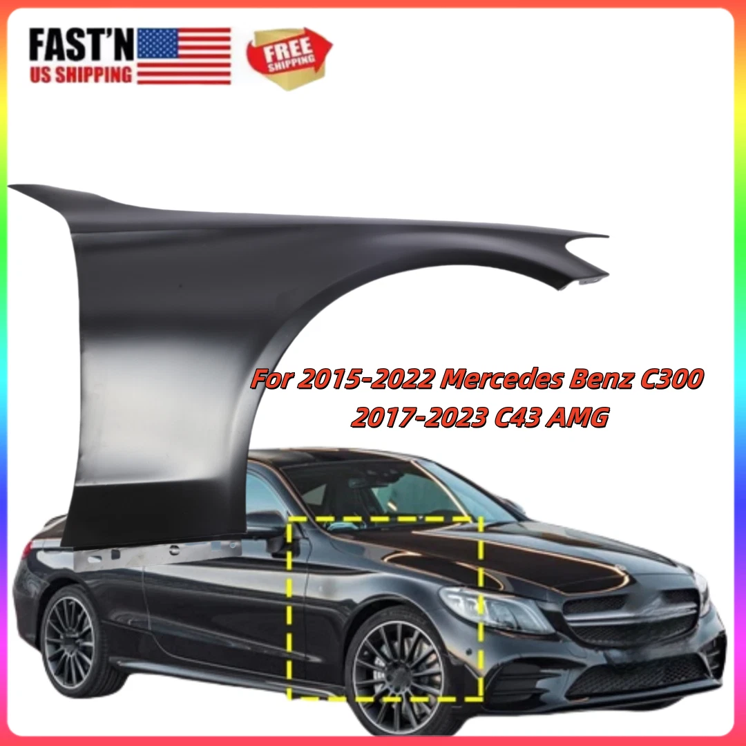 Front Fenders suitable for Mercedes C-Class W205 S205 C205 A205 (2014-2020) GT Look