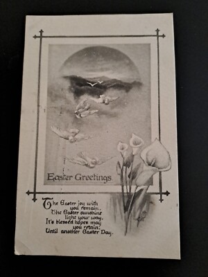Tuck Buntstift 1034 Ostergrüße. Die Osterfreude mit dir bleibt 1920