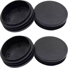 4PCS 76mm (3 Inch) Round Plastic Plug, Round Black Plastic End Cap, Pipe Tubi...