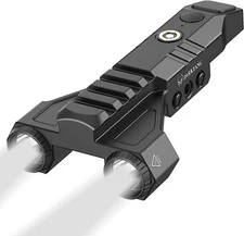 Tactical Flashlight with Green Laser Beam Combo 1450lm Weapon Light Picatinny…