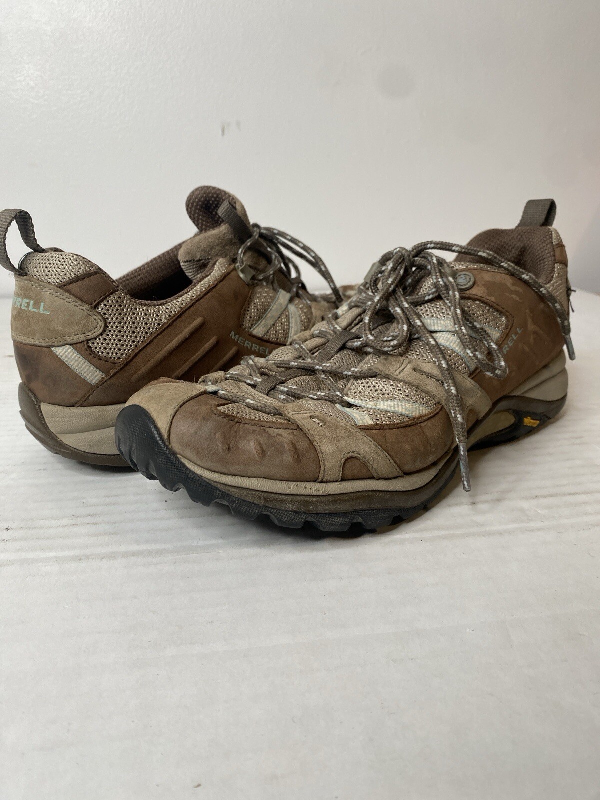Merrell Vibram scarpe da donna 10 performance oliva escursionismo trail J16962