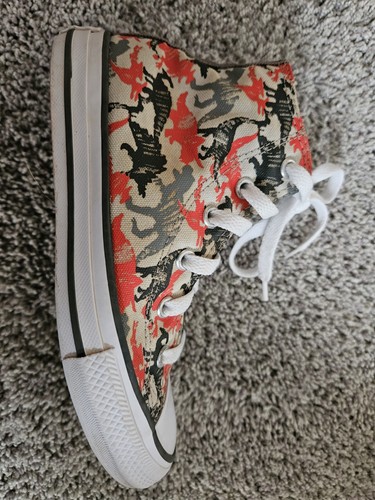 Converse All Star Chuck Taylor Youth Sneakers Size 13 Dinosaurs High Top Shoes - Picture 12 of 12