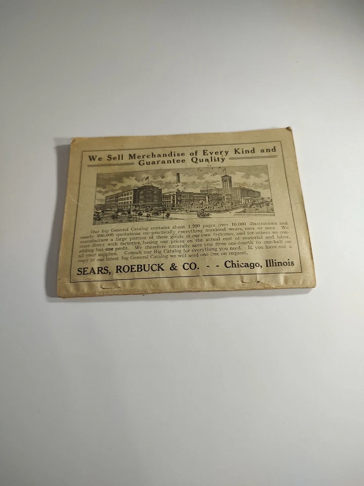 C. 1908 Sears and Roebuck Instrucción Completa en Fotografía Foto 4 de 4