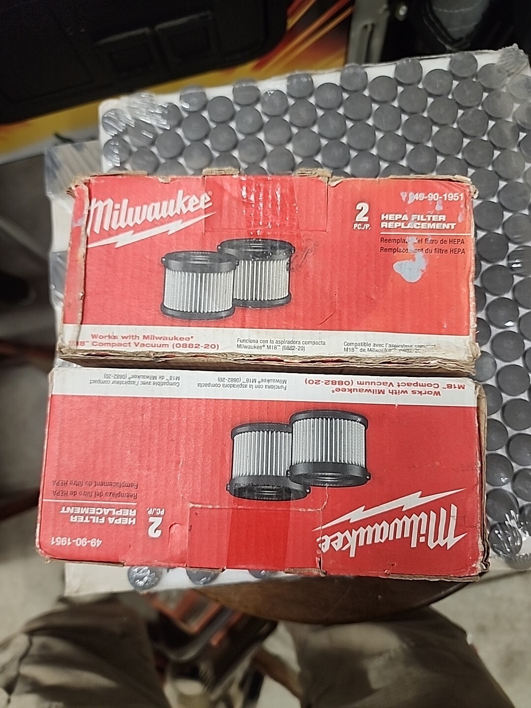 Aspirateur Milwaukee M18 Milwaukee M12 Vacuum Filter T04pack 49-90