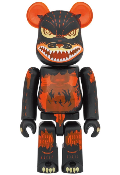 Medicom Toy BE@RBRICK Godzilla vs Destroyer Meltdown Clear Orange Ver. 100% 400% - Image 2 of 3