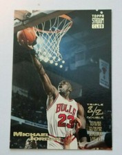 MICHAEL JORDAN BASKETBALL TRADING CARD TRIPLE DOUBLE #1