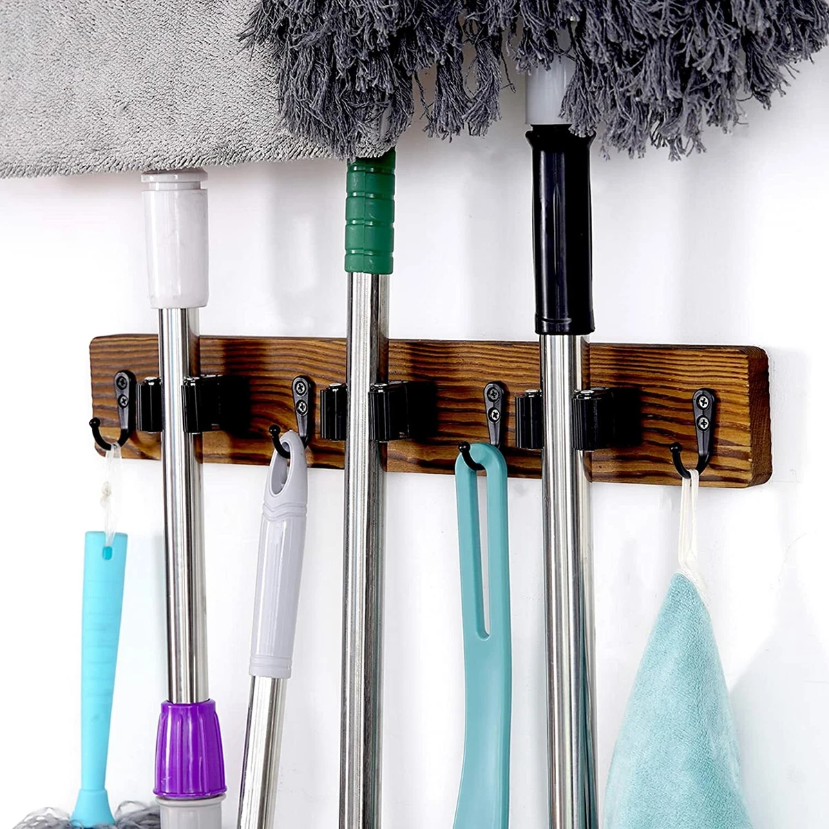 Kitchen broom holder sale