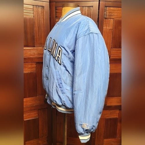 Bomber vintage uomo anni 90 Carolina Tarheels Puffy Varsity taglia media - Foto 2 di 12