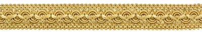 1'' Gimp Braid Trim Gold [10 Yards]