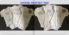 RAE DUNN BABY BY MAGENTA CUTE BABY BODYSUIT 3-PC SET: CHOOSE SET/SIZE