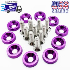 Password Jdm Fender Washer Purple Engine Dress Up Bolt Kit 10x Fast Usa Shipping
