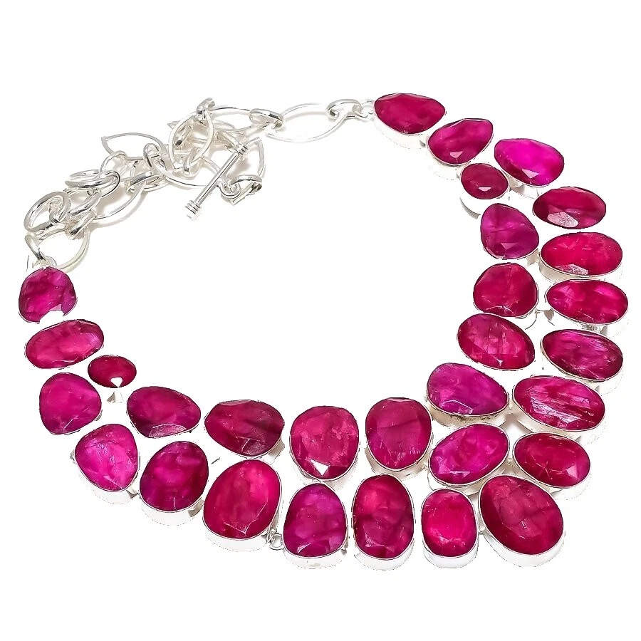 Statement Natural Ruby Fashion Necklaces & Pendants