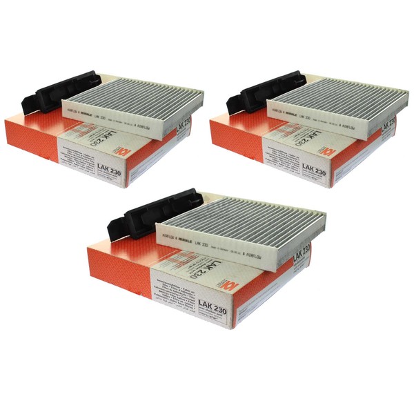 3X Mahle Knecht LAK 230 Filter Innenraumluft Pollenfilter Innenraumfilter-image