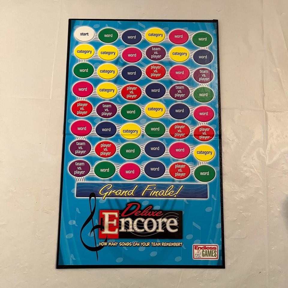 Encore Deluxe Song Music Memory Trivia Lyrics Party Game Vintage 2002