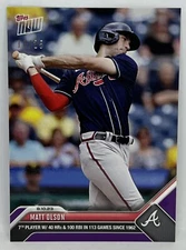 2023 Topps Now #687 Matt Olson Atlanta Braves PURPLE Parallel 10/25