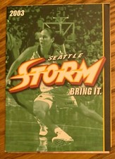 SEATTLE STORM, RARE ! 2003 SEASON SCHEDULE, AWESOME !