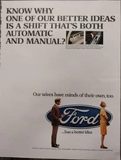 Original 1967 Ford AD: SHIFT THAT'S BOTH AUTOMATIC AND MANUAL