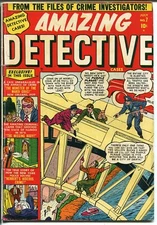 Amazing Detective Cases #7 1951-Atlas-murder-pre-code terror-Mards Gras-VG+
