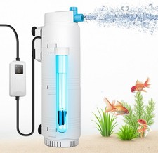 Aquarium Filter Fits 40160 Gallon Tank 300GPH UV Light Timer Adjustable