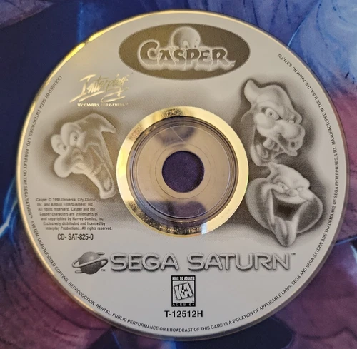 Casper SEGA Saturn Disc Only Tested Excellent Conditon Loose
